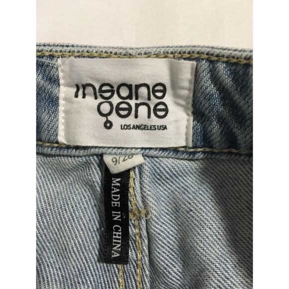 Insane Gene High Rise Destroyed Loose Straight Jeans Size 9/28 - Picture 12 of 14